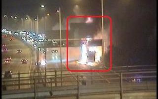 mobile_crane_explodes_on_m40_in_buckinghamshire